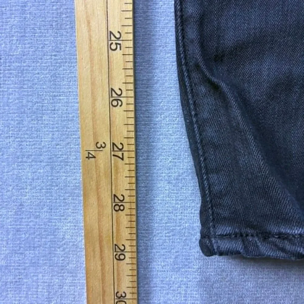 Big Star Alex Skinny Jeans Womens 25 Black Mid Rise Stretch Denim Pants